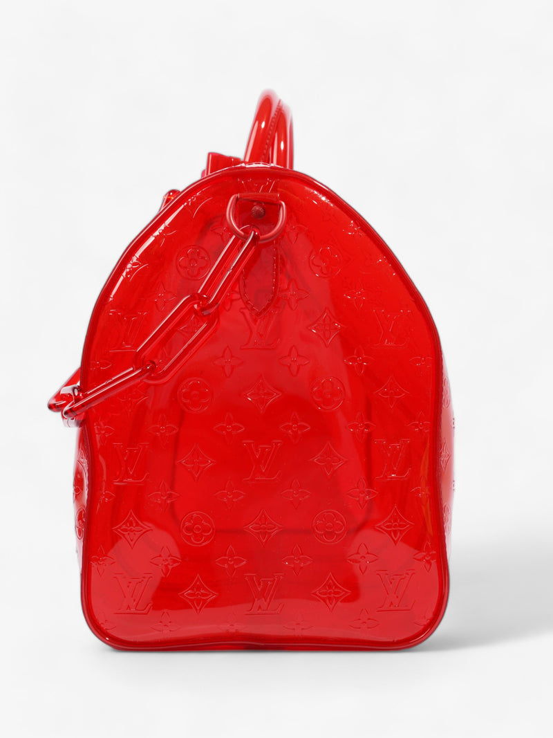  Transparent Keepall Bandouliere Virgil Abloh Red  PVC 50cm