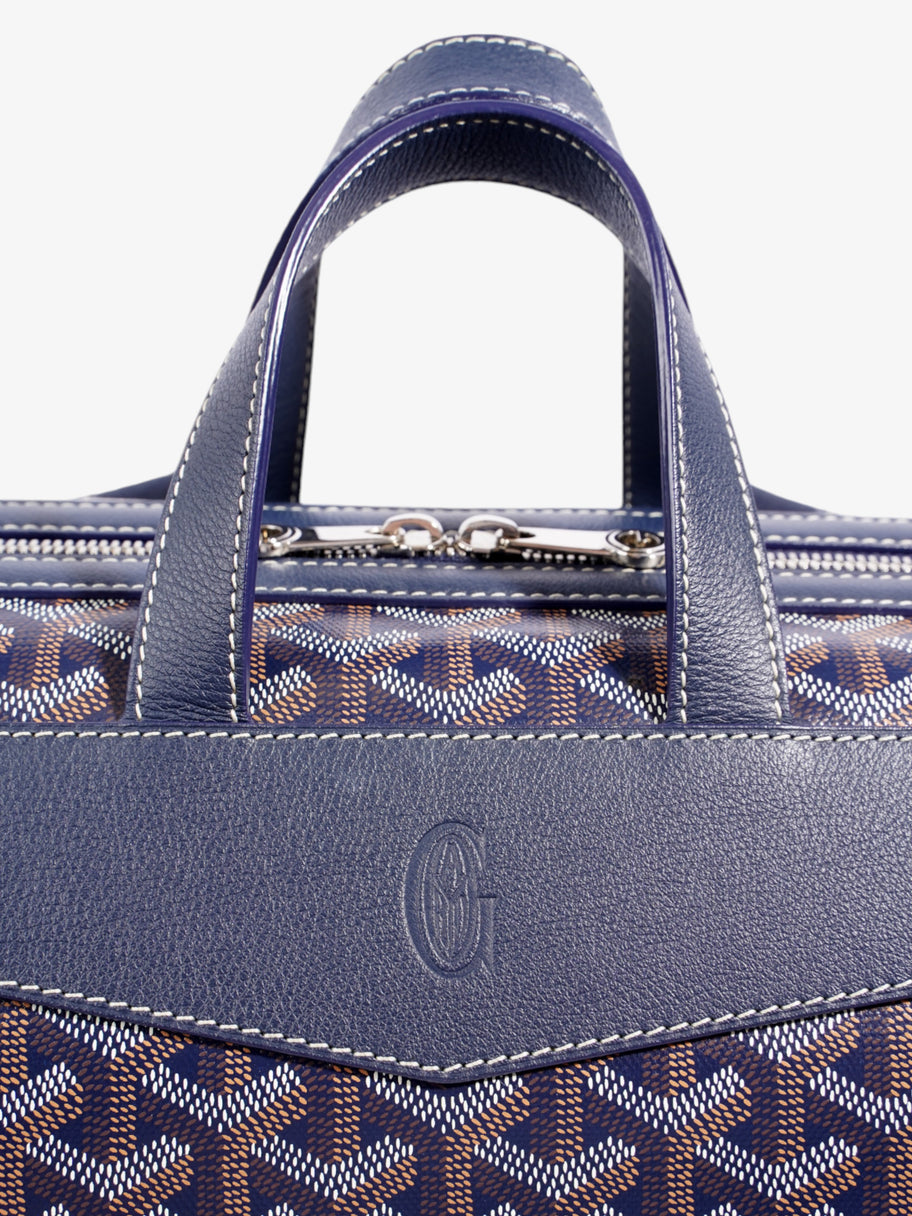 Goyard Cisalpin Blue Calfskin Leather Image 6