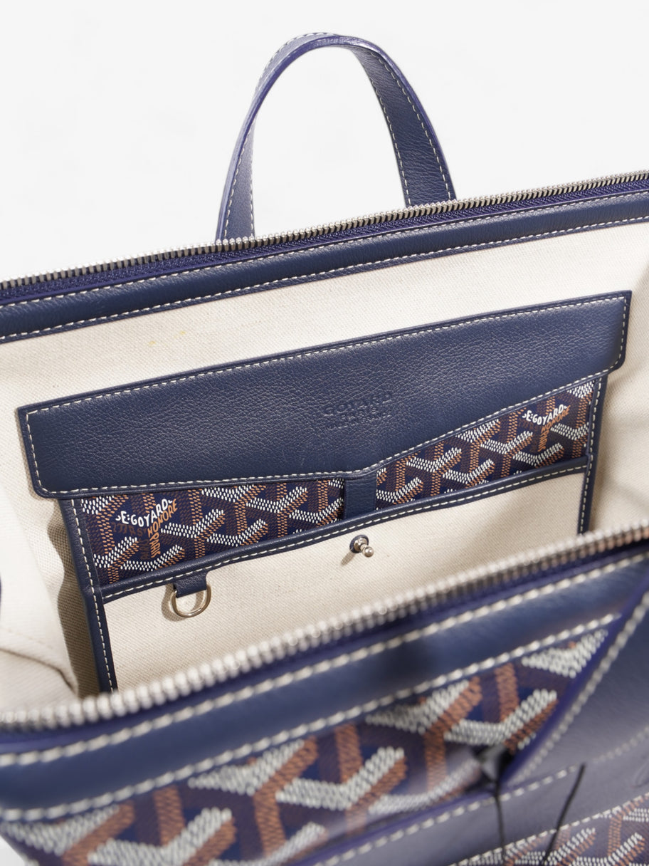 Goyard Cisalpin Blue Calfskin Leather Image 9