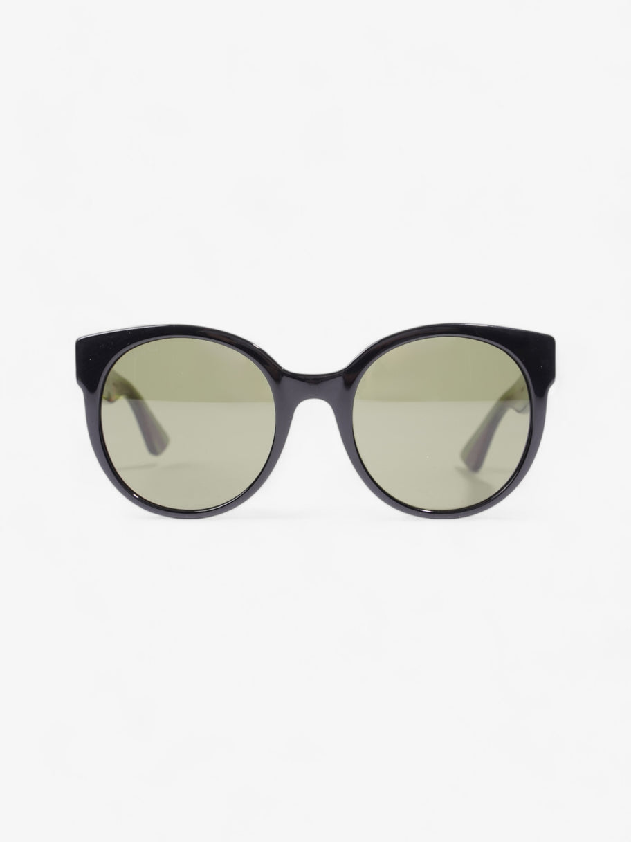 Gucci Interlocking G Sunglasses Black / Green / Red Acetate 140mm Image 1