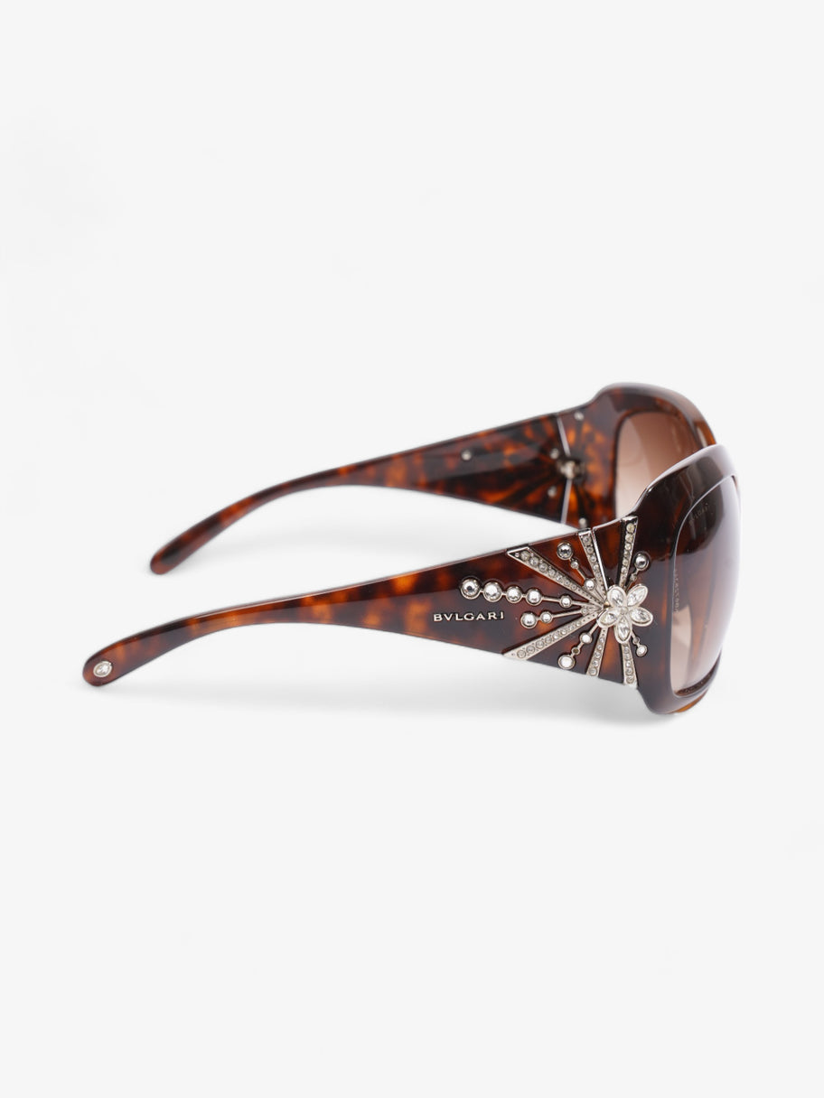 Bvlgari Limited Edition Fireworks Oversized Sunglasses Tortoise Acetate 125mm Image 4