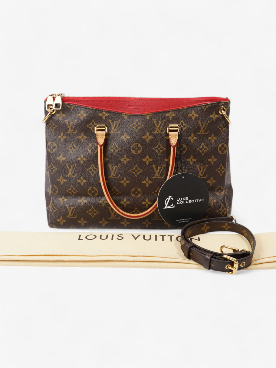 Louis Vuitton Pallas Monogram / Red Coated Canvas MM Image 11