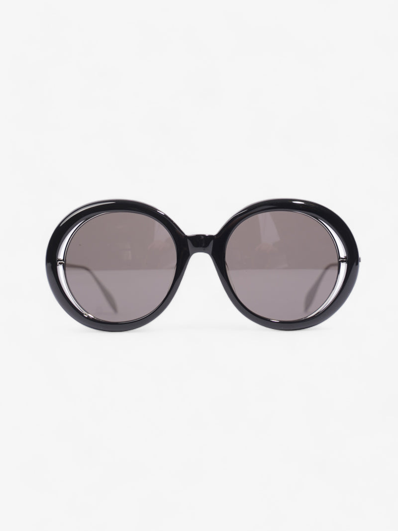  Round Sunglasses Black / Silver Acetate 54mm 22mm