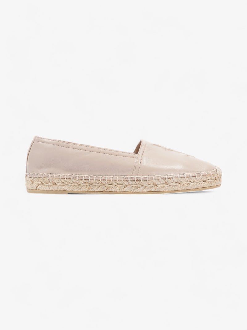  Saint Laurent YSL Espadrilles Nude Leather EU 38.5 UK 5.5