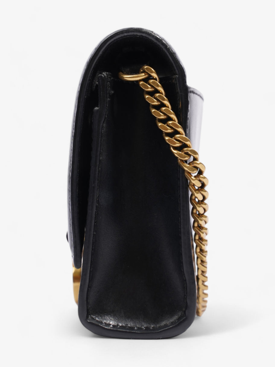 Balenciaga Hourglass Wallet On Chain Black Calfskin Leather Image 3