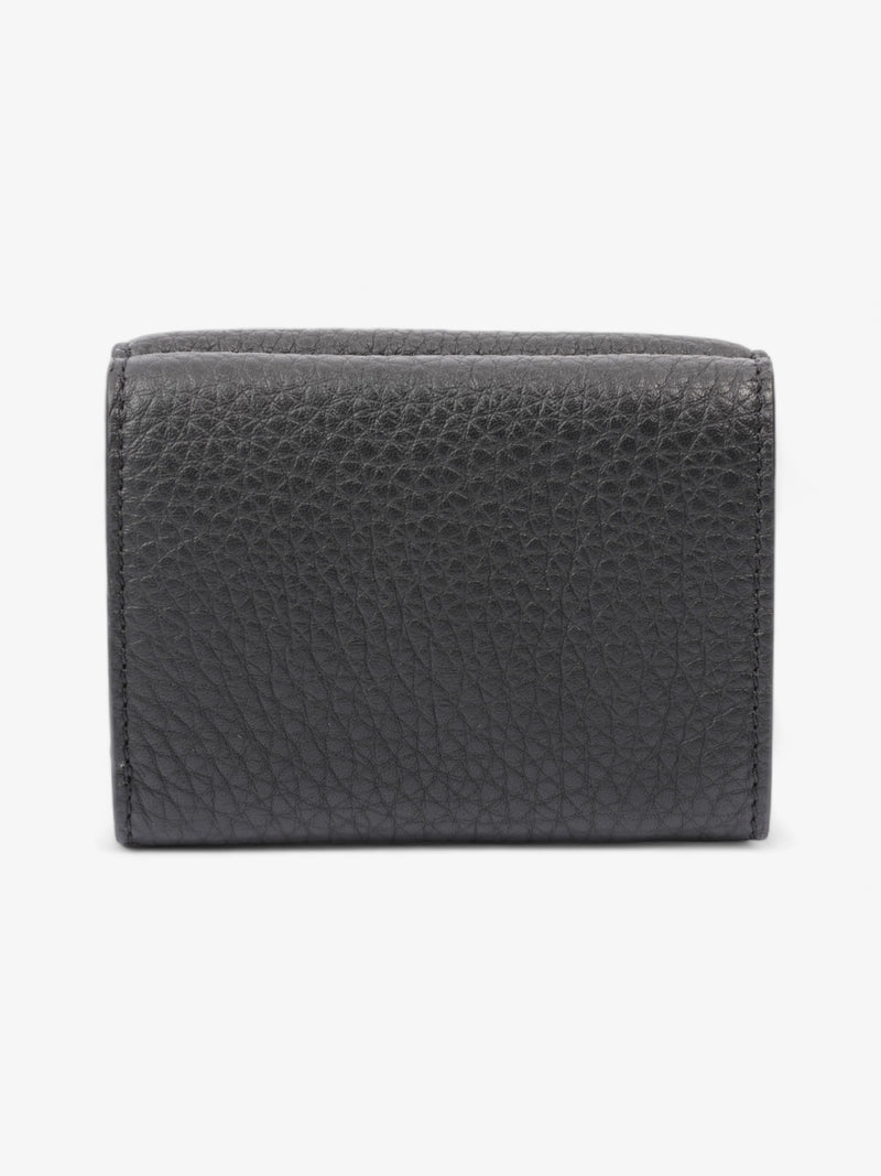  Tri-Fold Wallet Black Leather