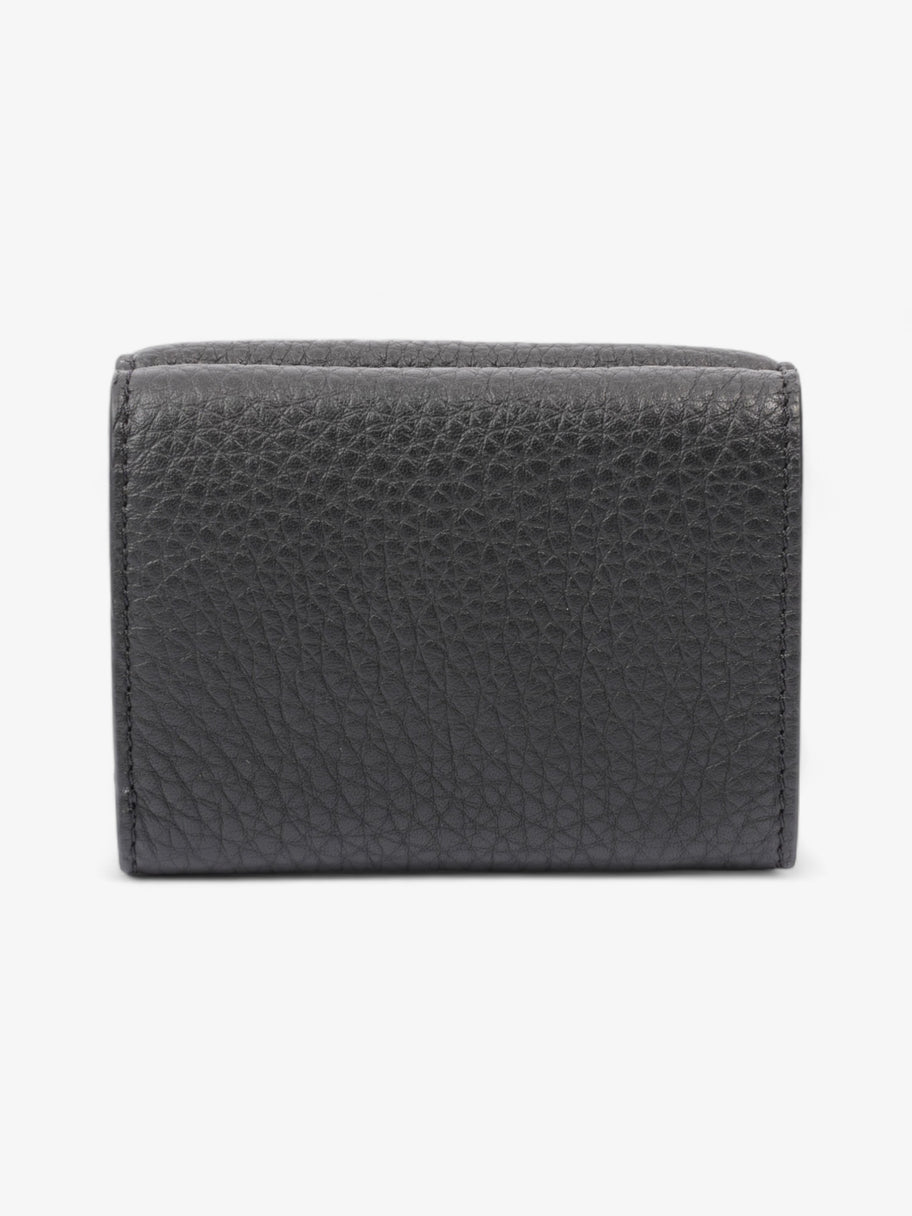 Tri-Fold Wallet Black Leather Image 2