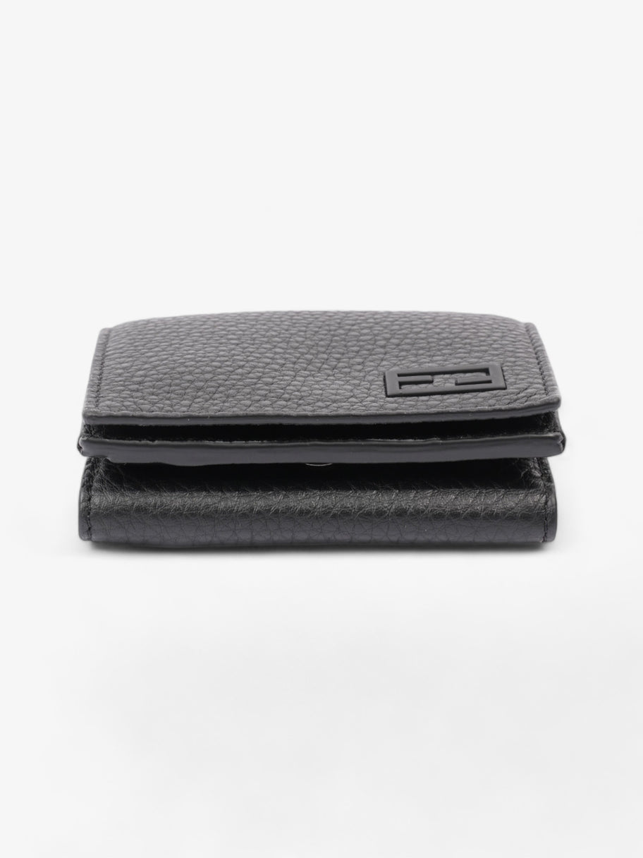 Tri-Fold Wallet Black Leather Image 5