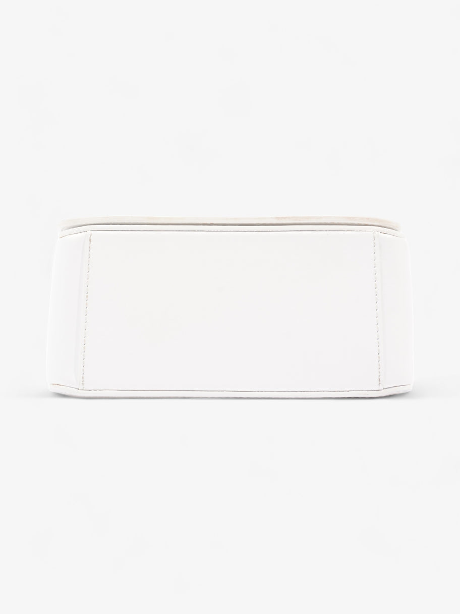 Off White Binder Clip Flap White / Gold Leather Image 6