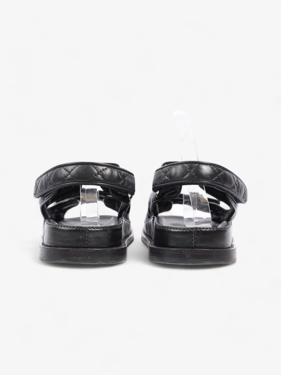 Chanel Dad Sandals Black Leather EU 40 UK 7 Image 6