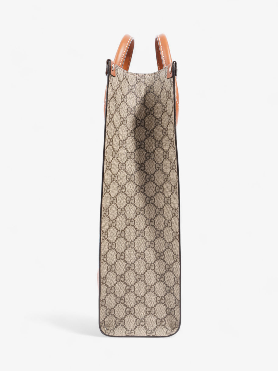 Gucci Interlocking G Web Tote Lunar New Year Limited Edition GG Supreme / Blue / Brown Coated Canvas Image 3