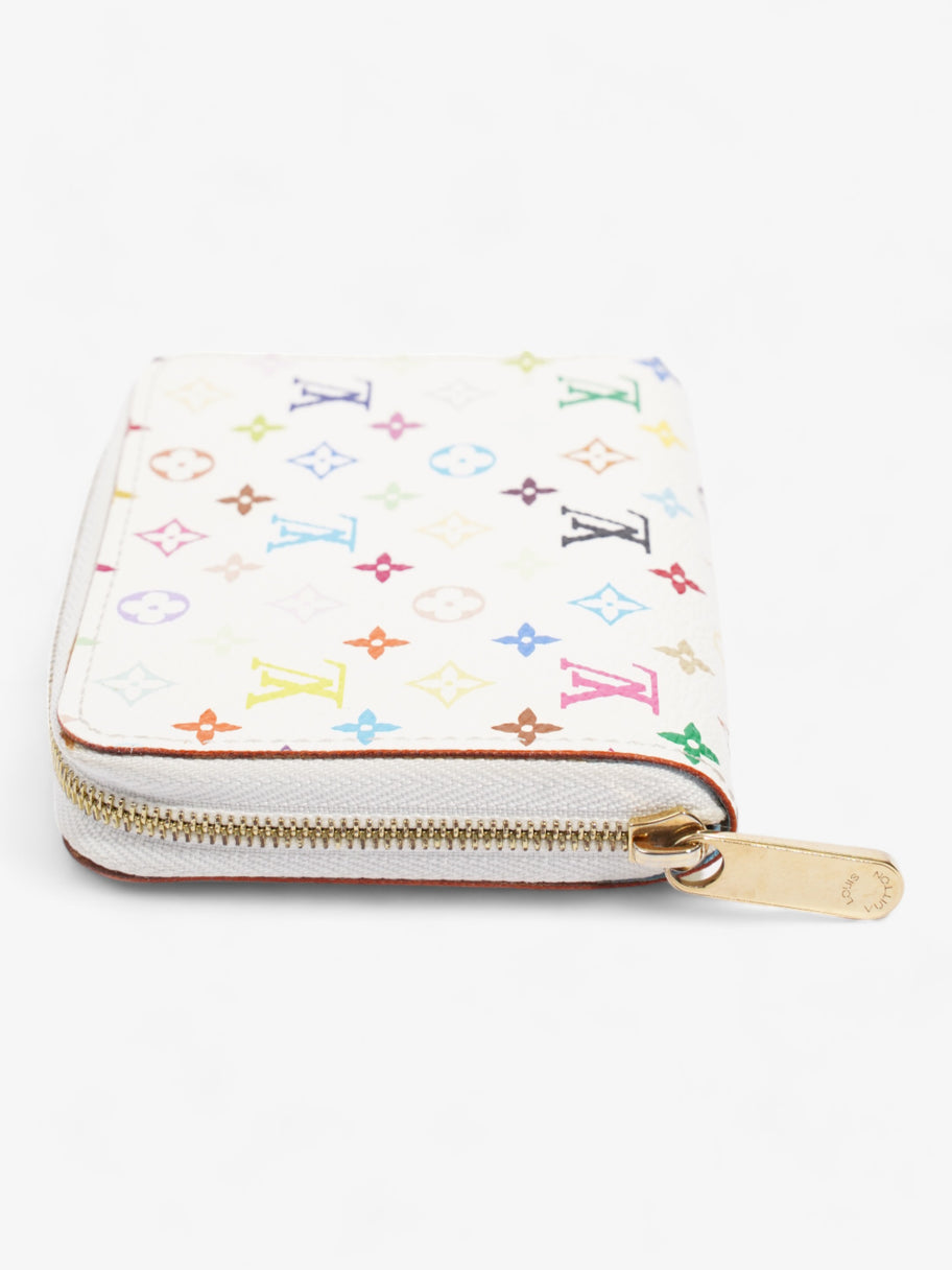 Louis Vuitton Takashi Murakami Zippy Coin Wallet White / Monogram Multicolour Calfskin Leather Image 4