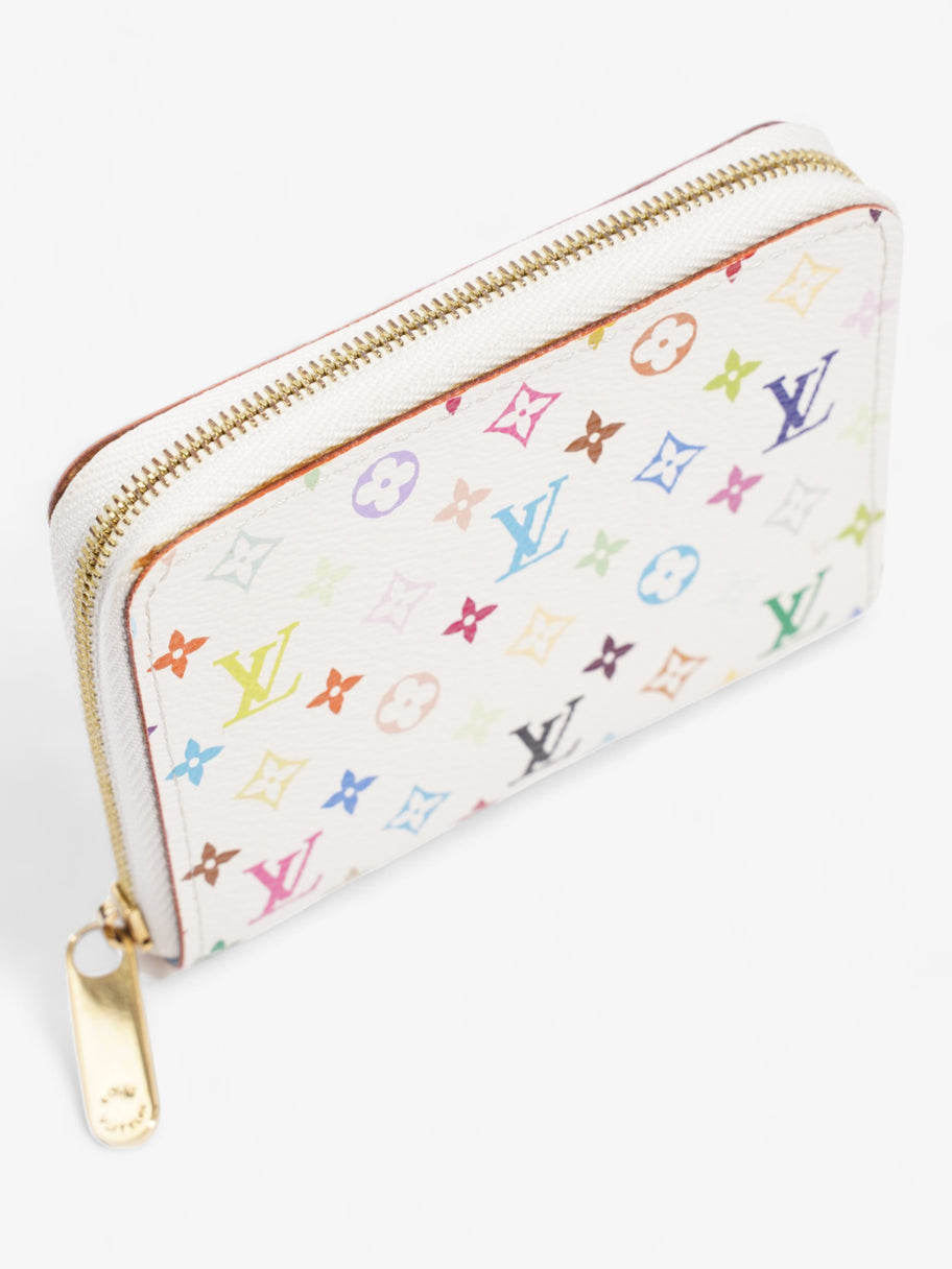 Louis Vuitton Takashi Murakami Zippy Coin Wallet White / Monogram Multicolour Calfskin Leather Image 6