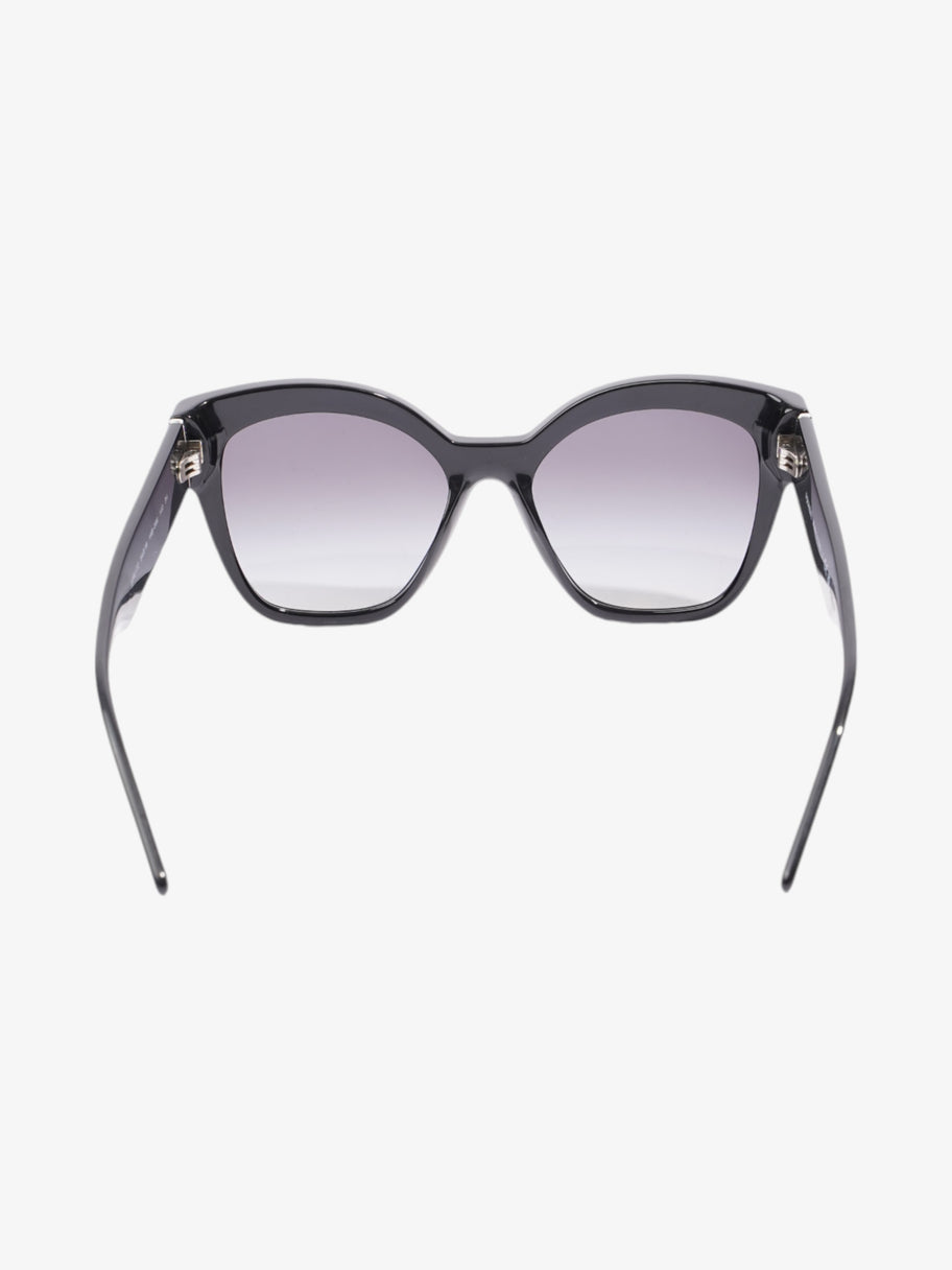 Prada Rectangular Framed Sunglasses Black / Silver Acetate 140mm Image 3