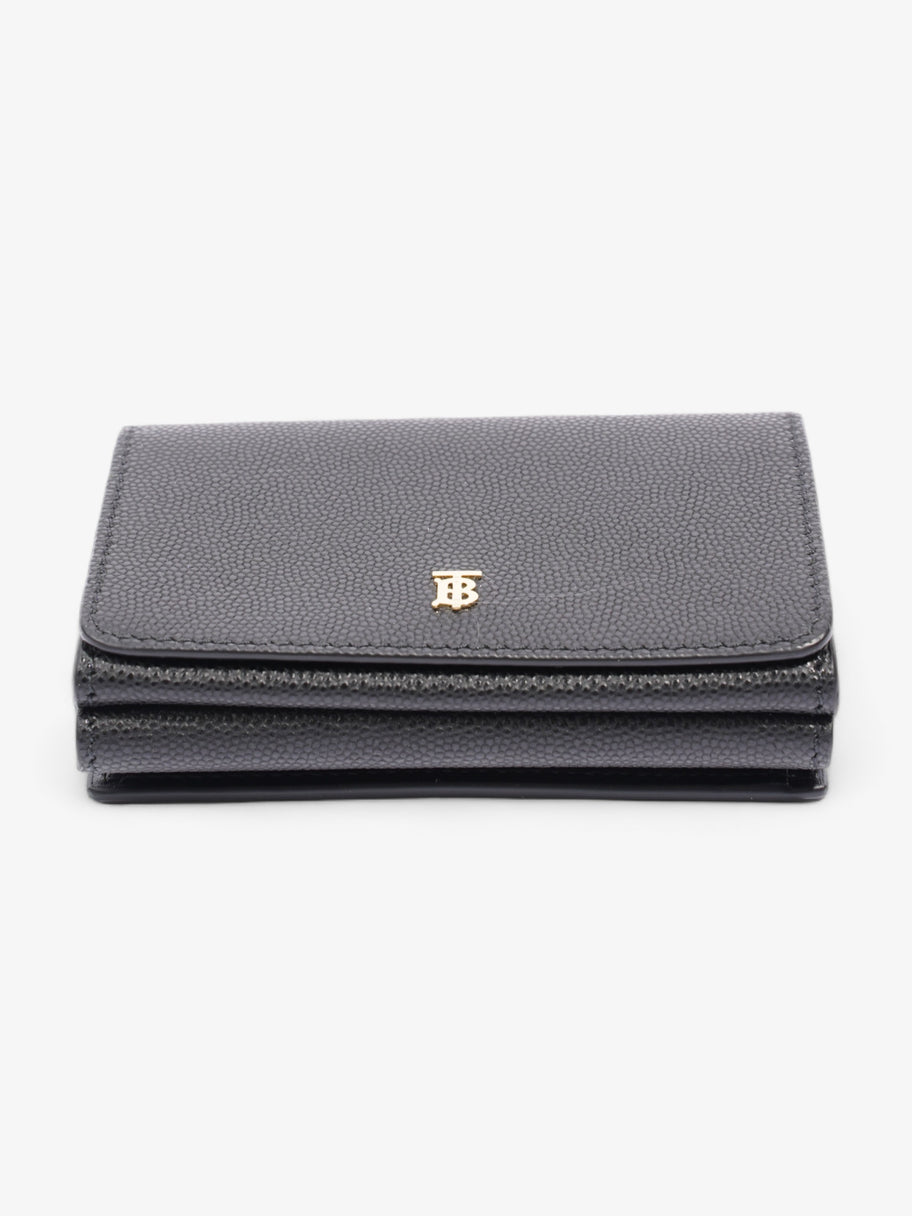 TB Compact Tri-Fold Wallet  Black Calfskin Leather Image 5