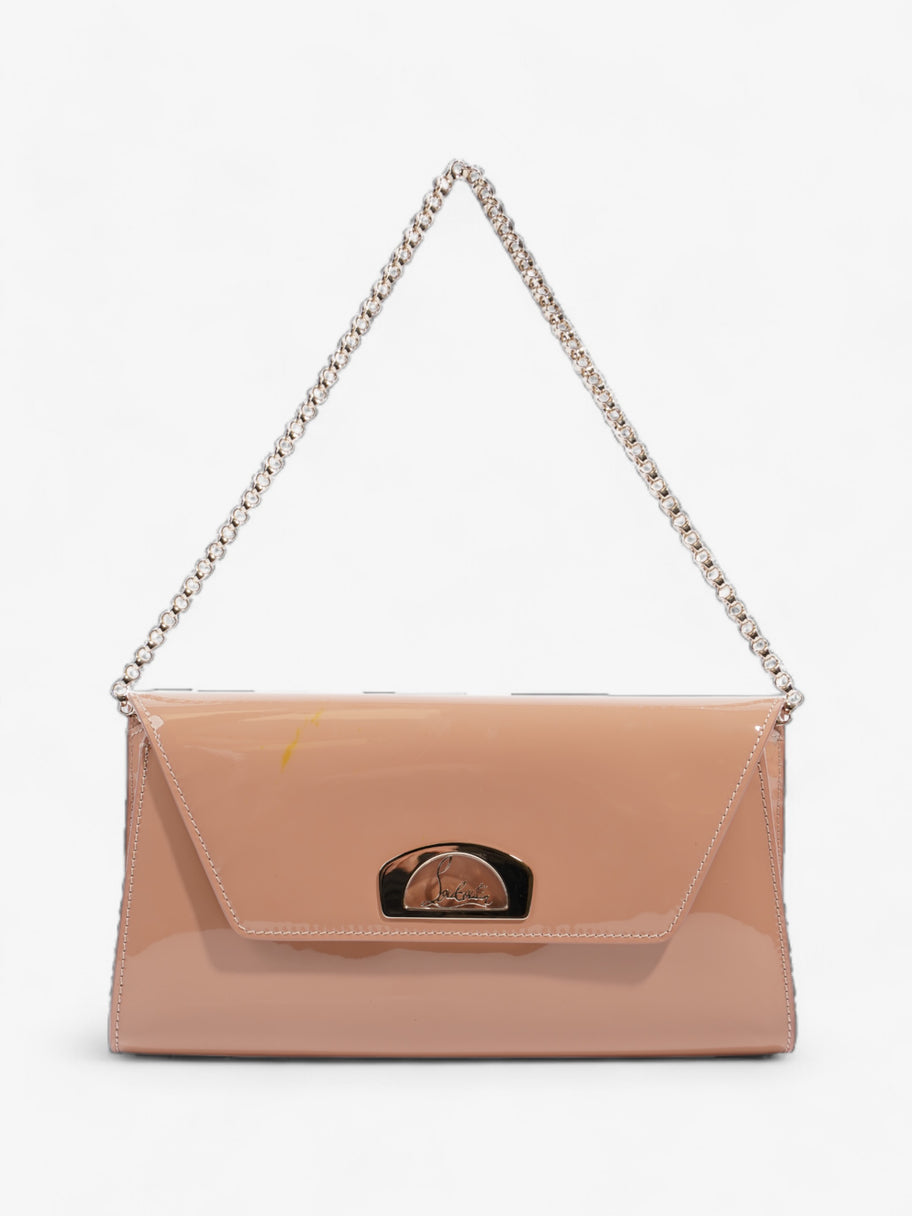 Christian Louboutin Vero Dodat Clutch Nude Patent Leather Luxe Collective