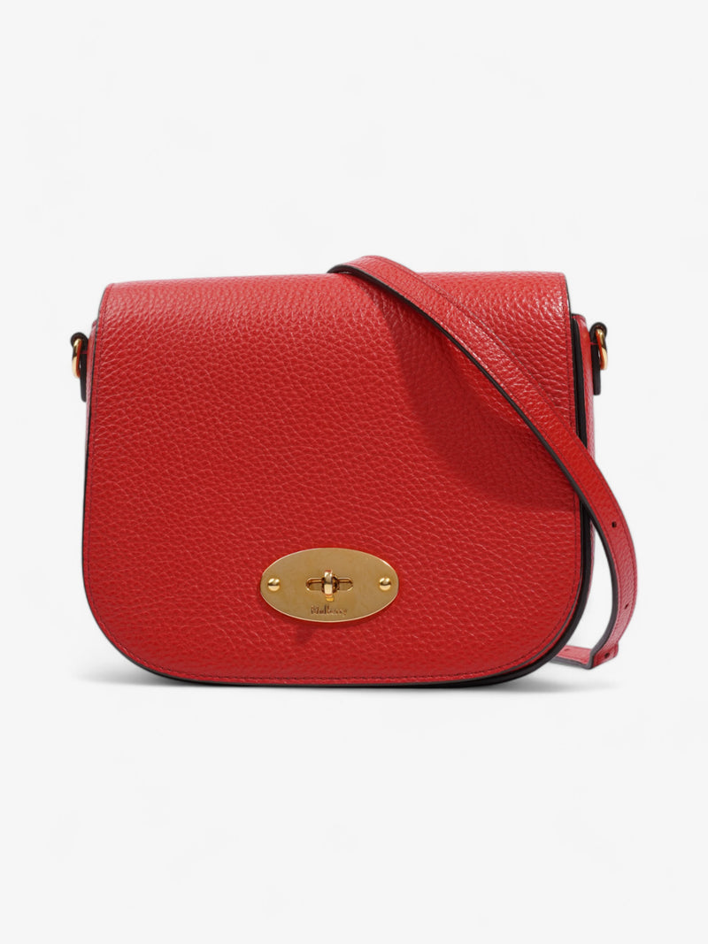  Mulberry Darley Lipstick Red Calfskin Leather Small