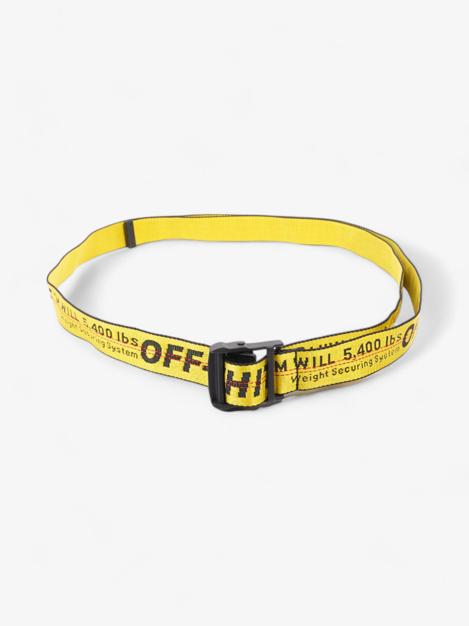 Off White Industrial Belt Yellow Fabric Image 2