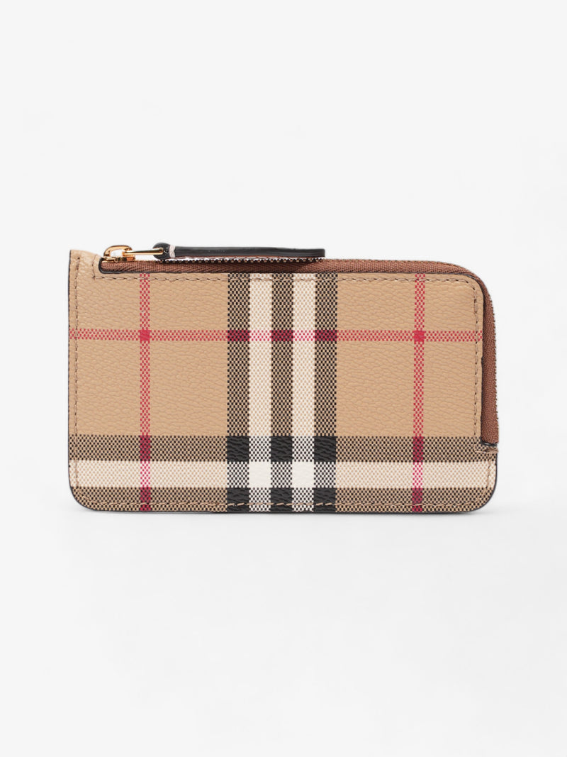  Burberry Somerset Card Case Archive Beige / Vintage Check Canvas