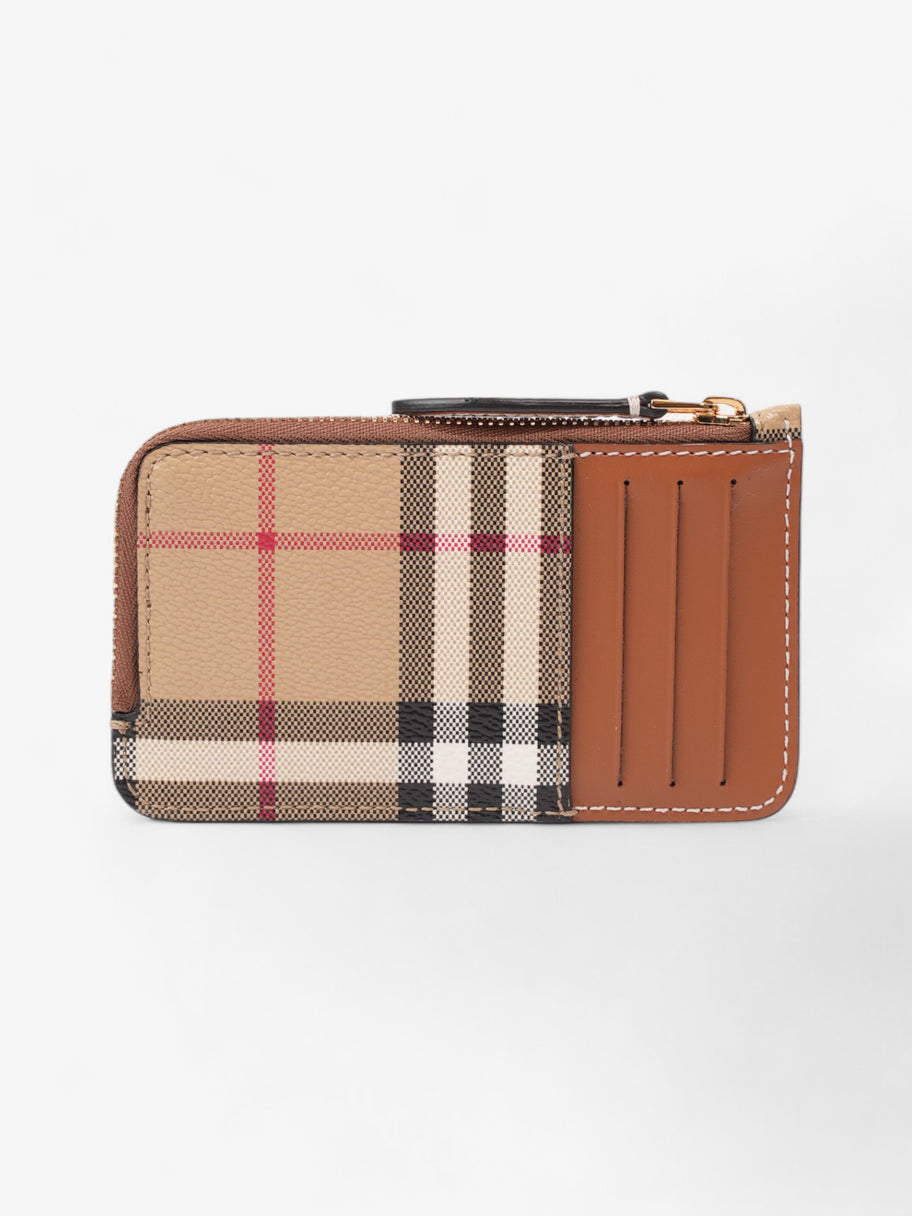 Burberry Somerset Card Case Archive Beige / Vintage Check Canvas Image 2