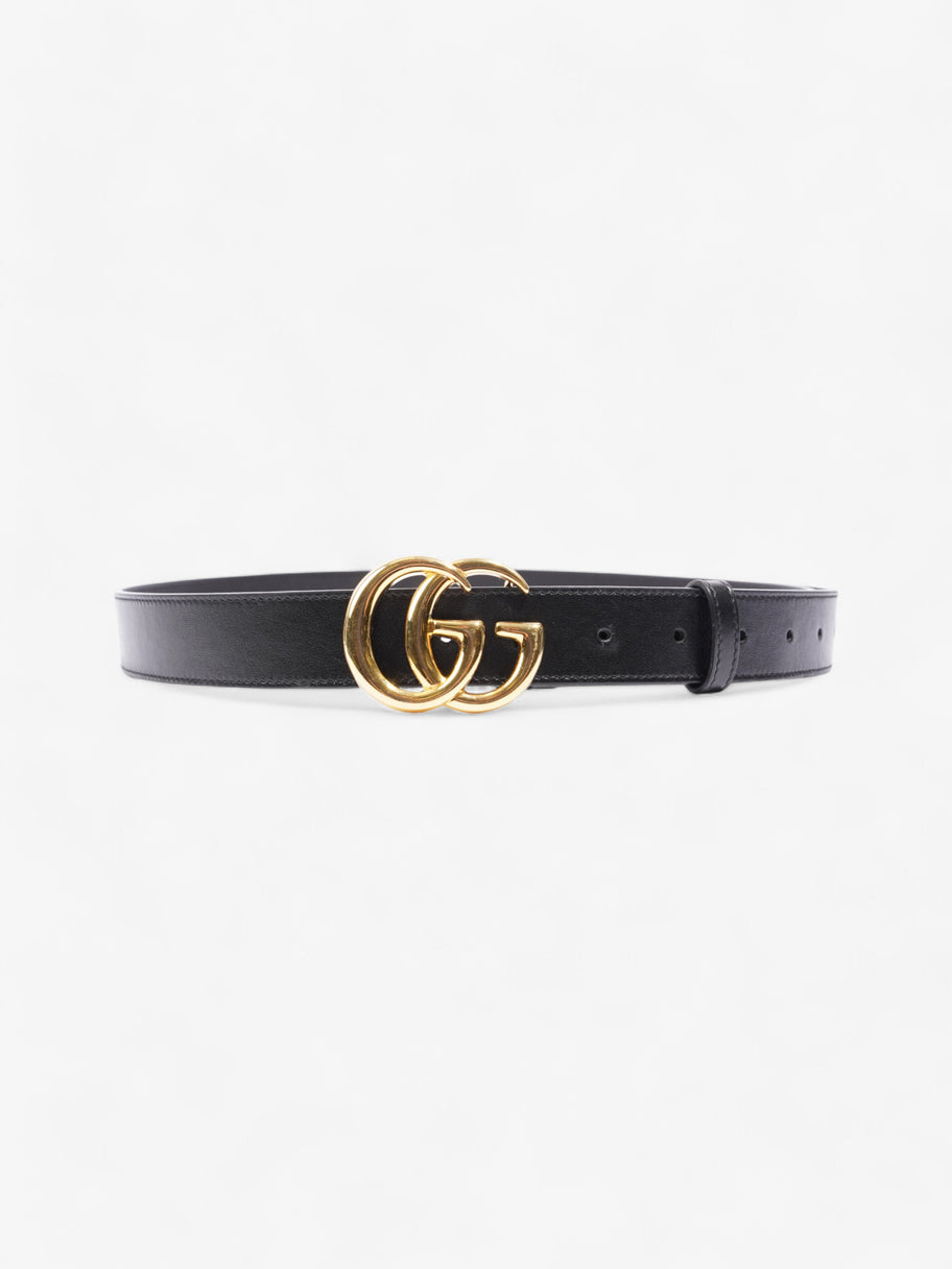 Gucci Marmont Belt Black / Gold Leather 95cm 38