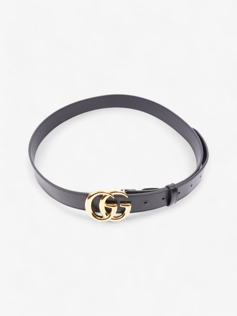 Gucci Marmont Belt Black / Gold Leather 95cm 38