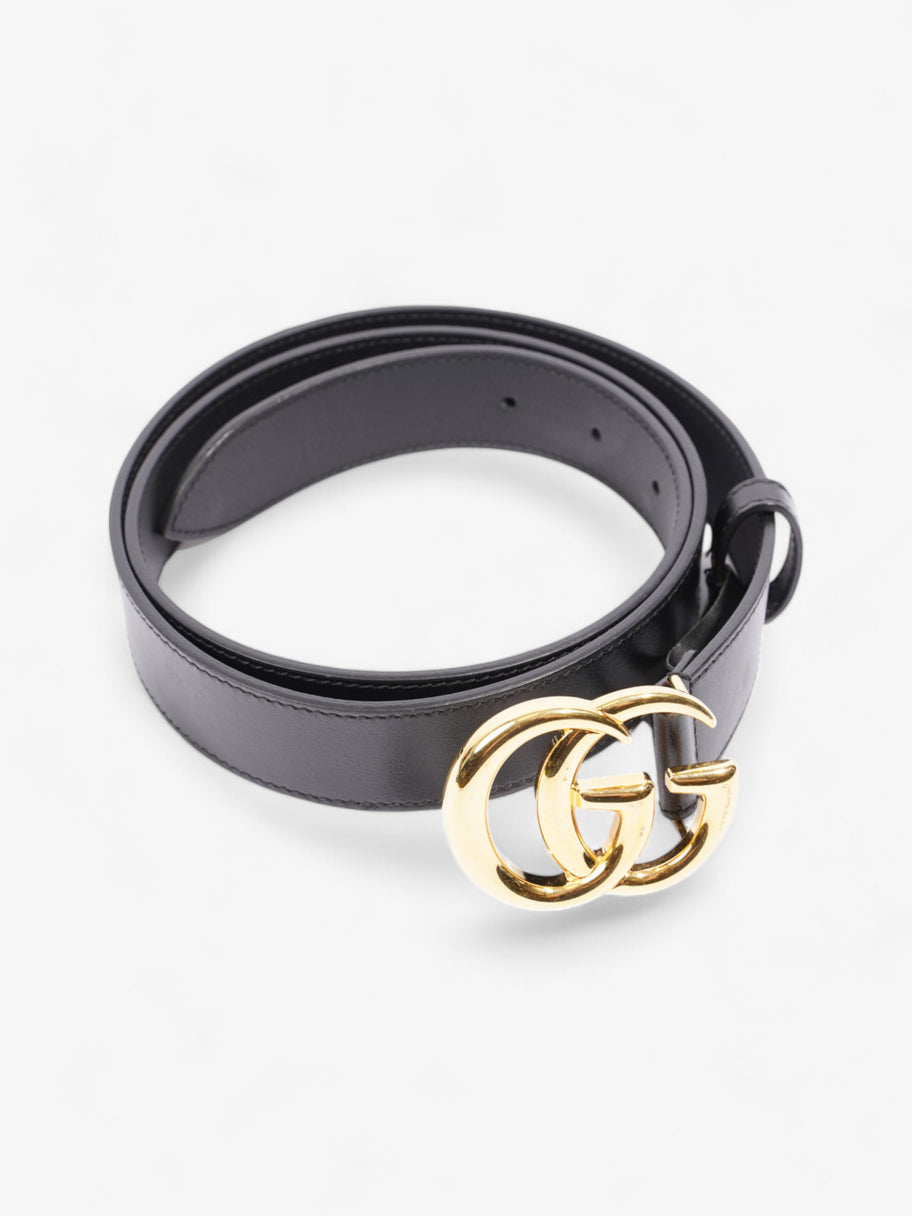 Gucci Marmont Belt Black / Gold Leather 95cm 38