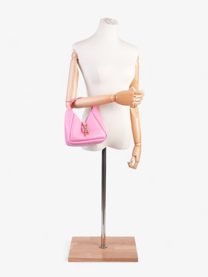  Givenchy Hobo Bag Bright Pink Calfskin Leather Mini