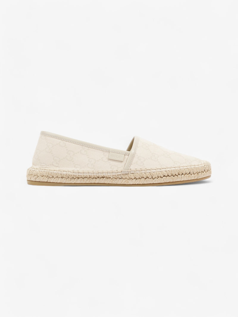  Gucci GG Espadrille Beige  Canvas EU 39 UK 6