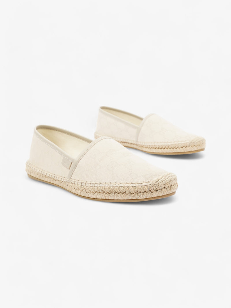  Gucci GG Espadrille Beige  Canvas EU 39 UK 6