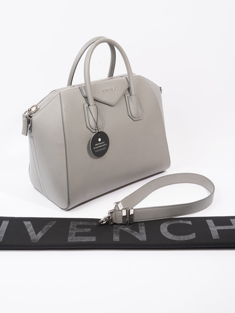 Givenchy Antigona Grey Leather Medium Image 10