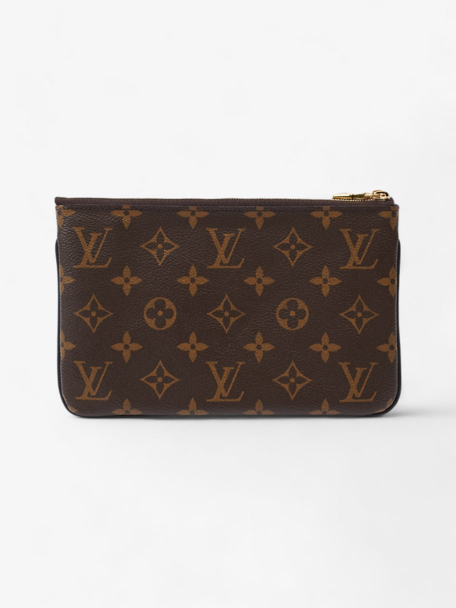 Louis Vuitton Double Zip Pochette Monogram Coated Canvas Image 4