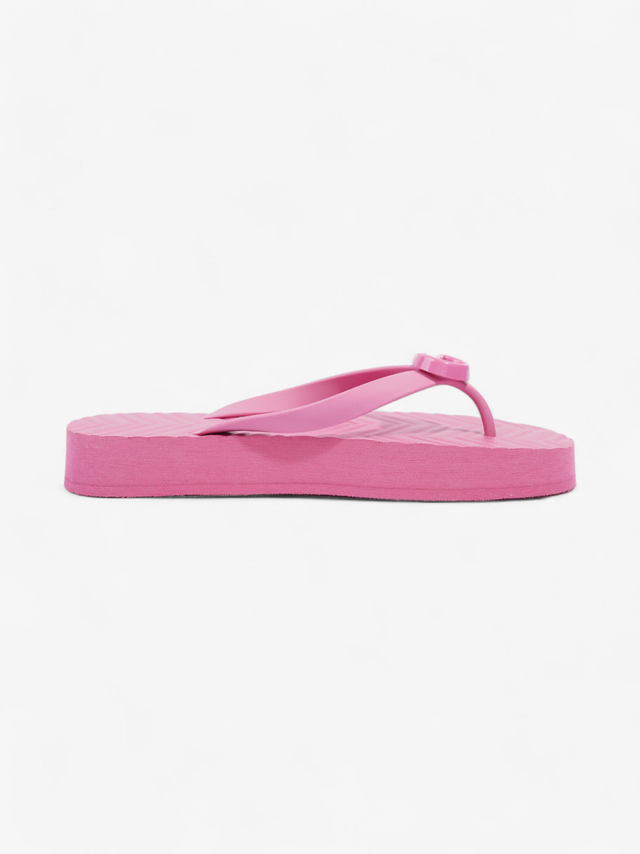 Gucci Double G Platform Sandal Pink Rubber EU 41 UK 8 Image 4