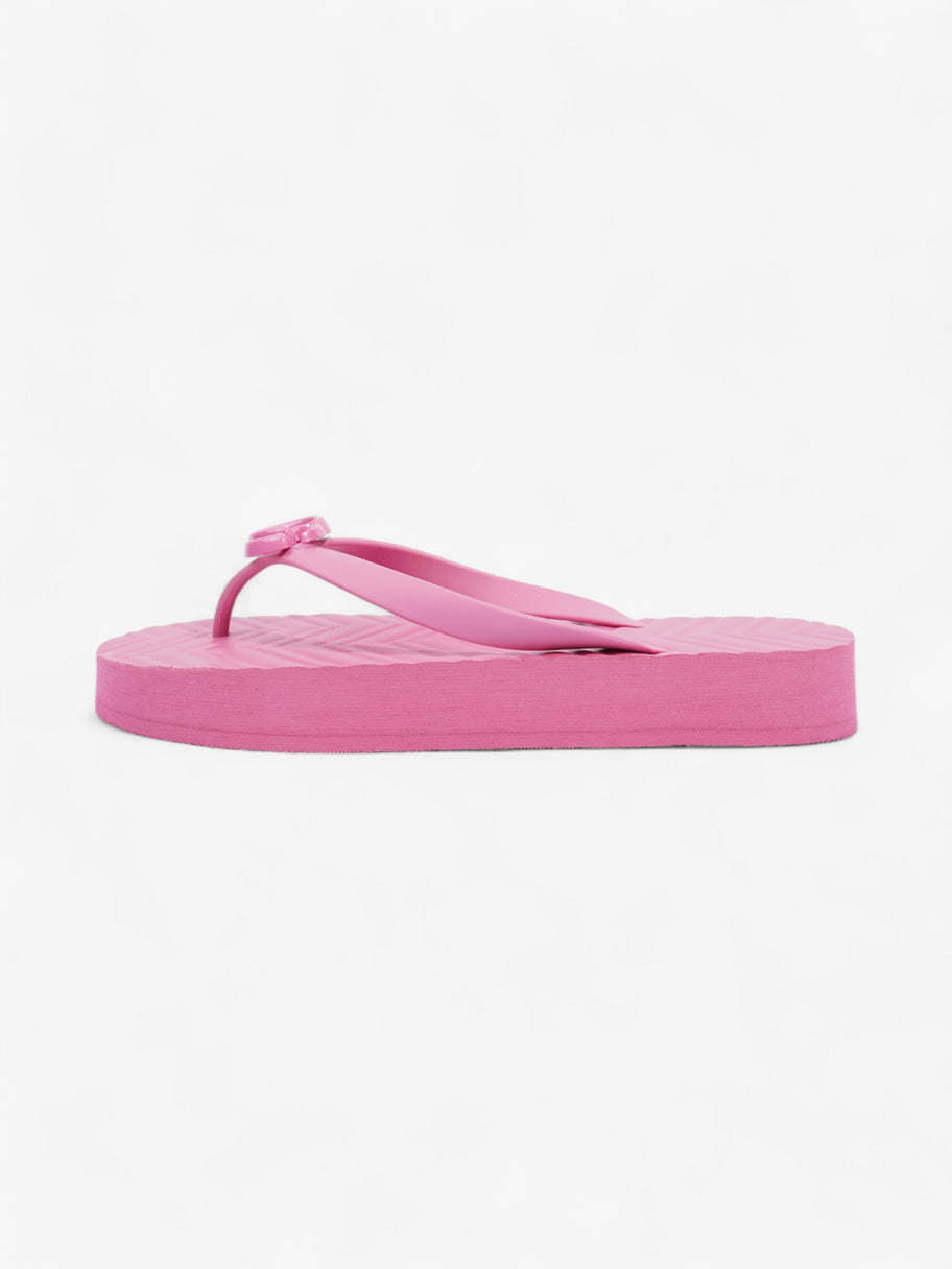 Gucci Double G Platform Sandal Pink Rubber EU 41 UK 8 Image 5