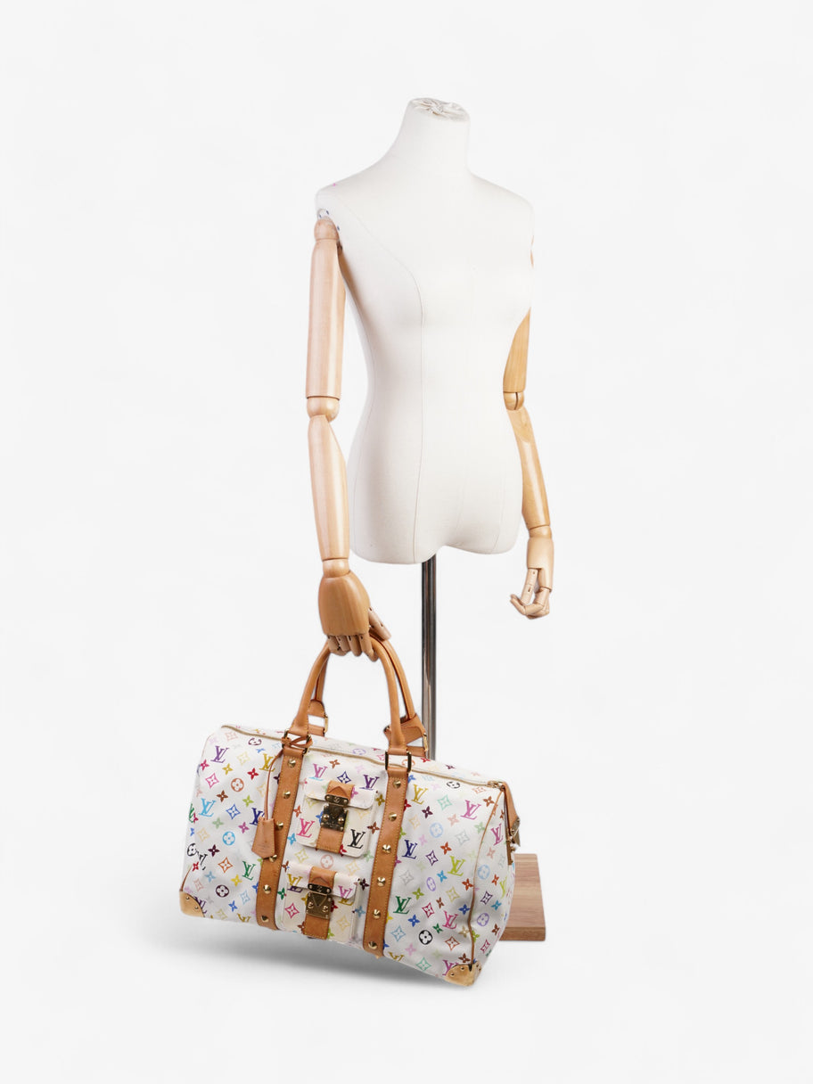 Louis Vuitton Keepall Murakami White / Multicolour Coated Canvas 45 Image 2