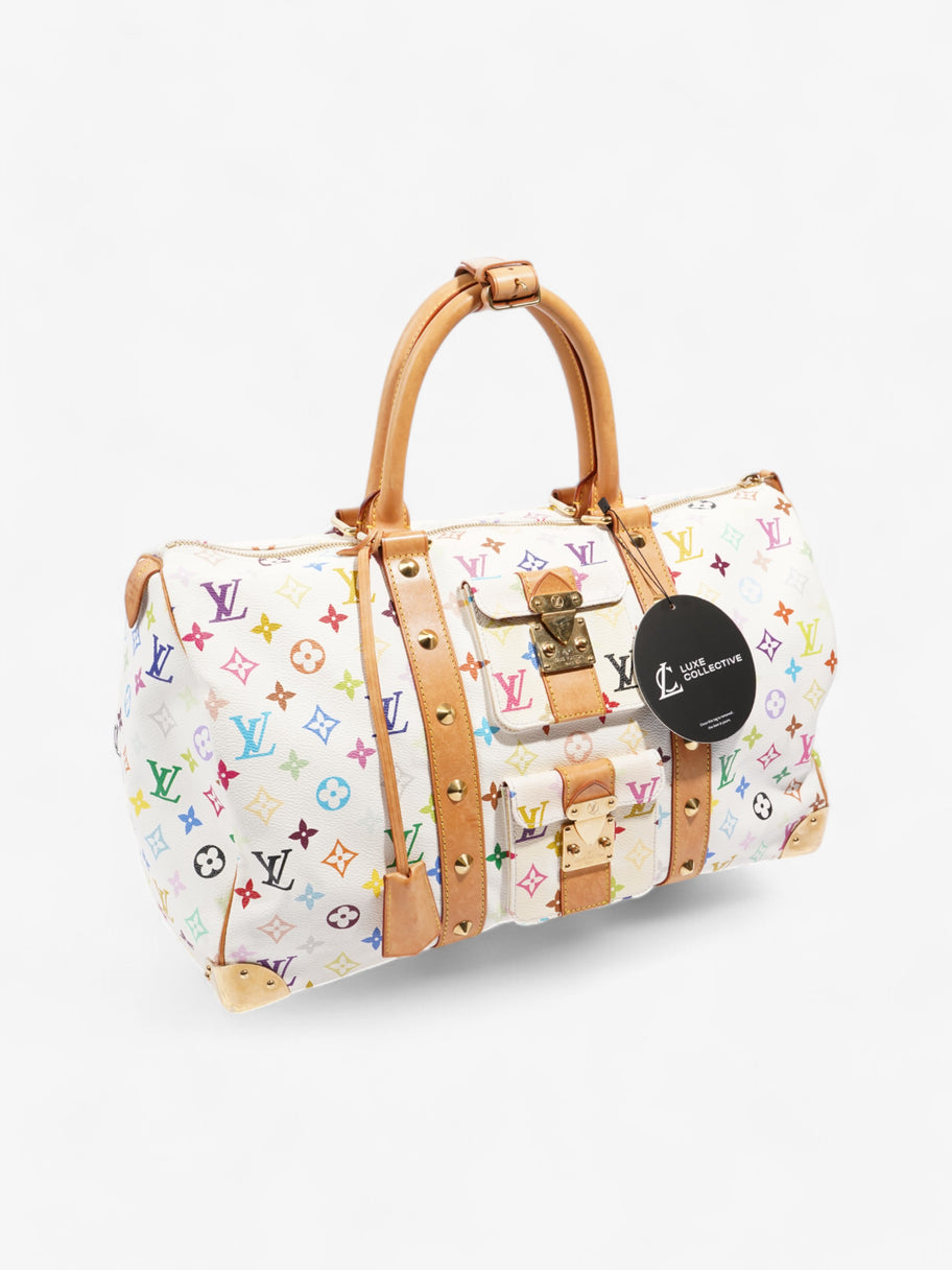 Louis Vuitton Keepall Murakami White / Multicolour Coated Canvas 45 Image 11