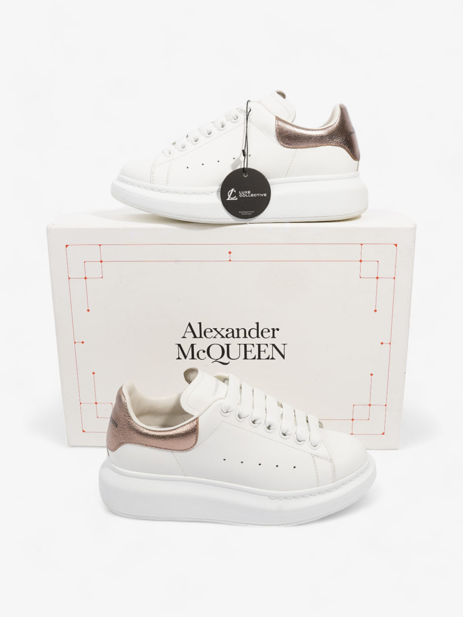 Alexander McQueen Oversized Sneakers White / Rose Gold Leather EU 36.5 UK 3.5 Image 10