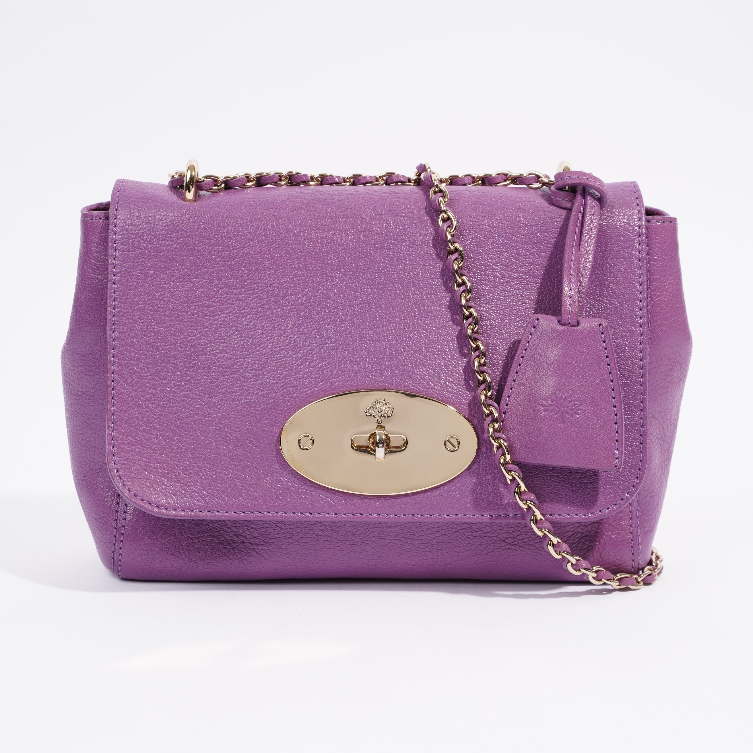 Darley leather handbag Mulberry Purple in Leather - 40996572