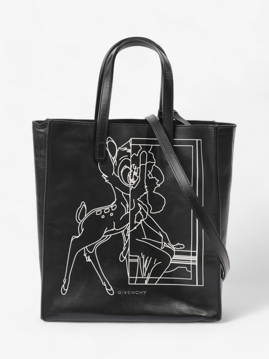 Givenchy Bambi Stargate Tote Black / White Leather Small Image 1