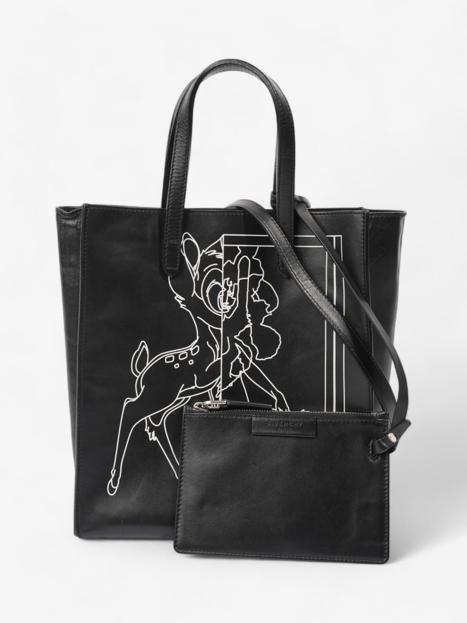 Givenchy Bambi Stargate Tote Black / White Leather Small Image 3