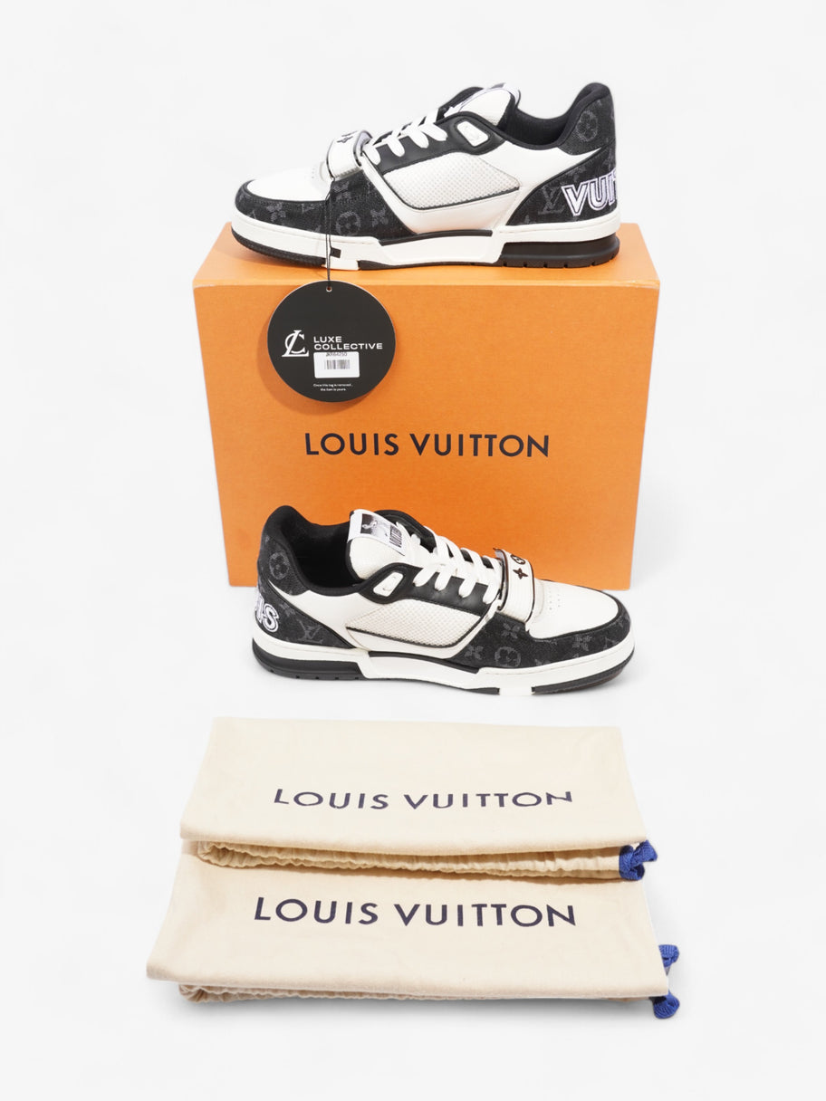 Louis Vuitton LV Trainer Sneakers White  / Black Leather EU 43.5 UK 9.5 Image 8