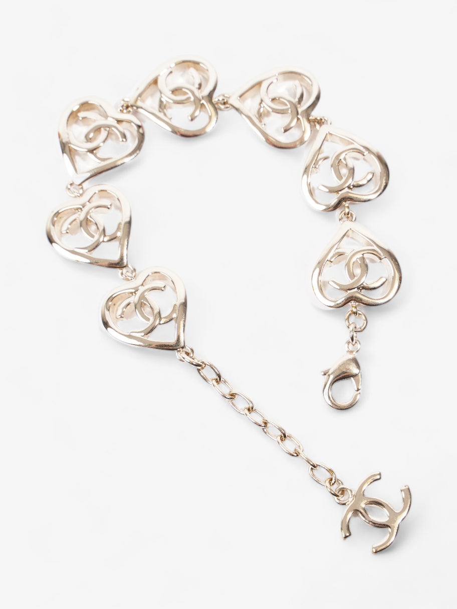 Chanel CC Heart Coco In Love Bracelet Light Gold Base Metal Image 4