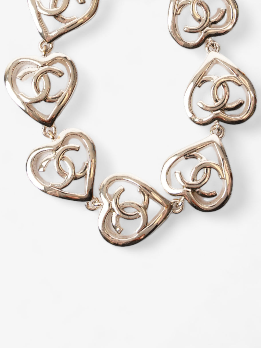 Chanel CC Heart Coco In Love Bracelet Light Gold Base Metal Image 5