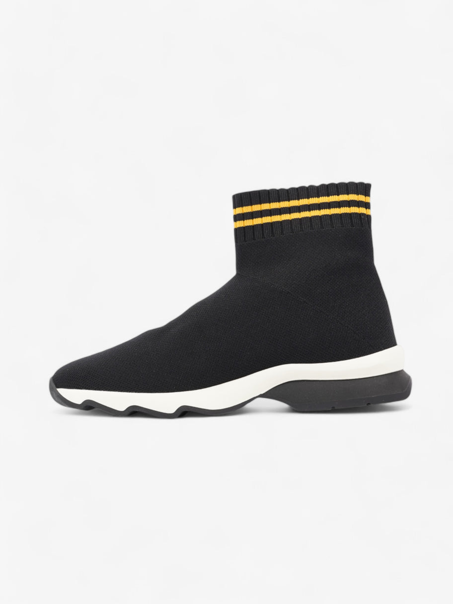 Fendi Rockoko Sock Sneakers Black / Yellow Cotton EU 38 UK 5 Image 3