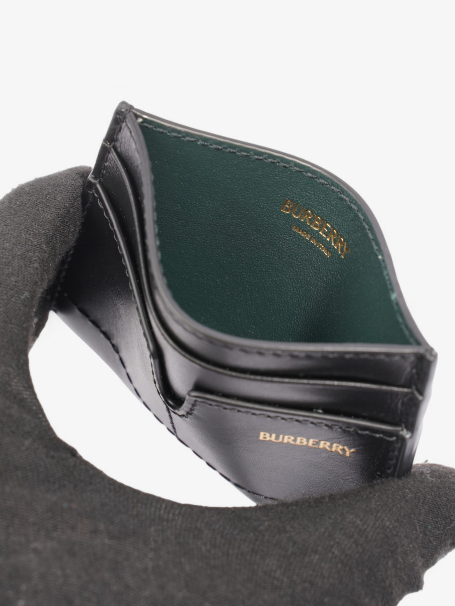 Burberry Snip Card Case Black Leather Image 4