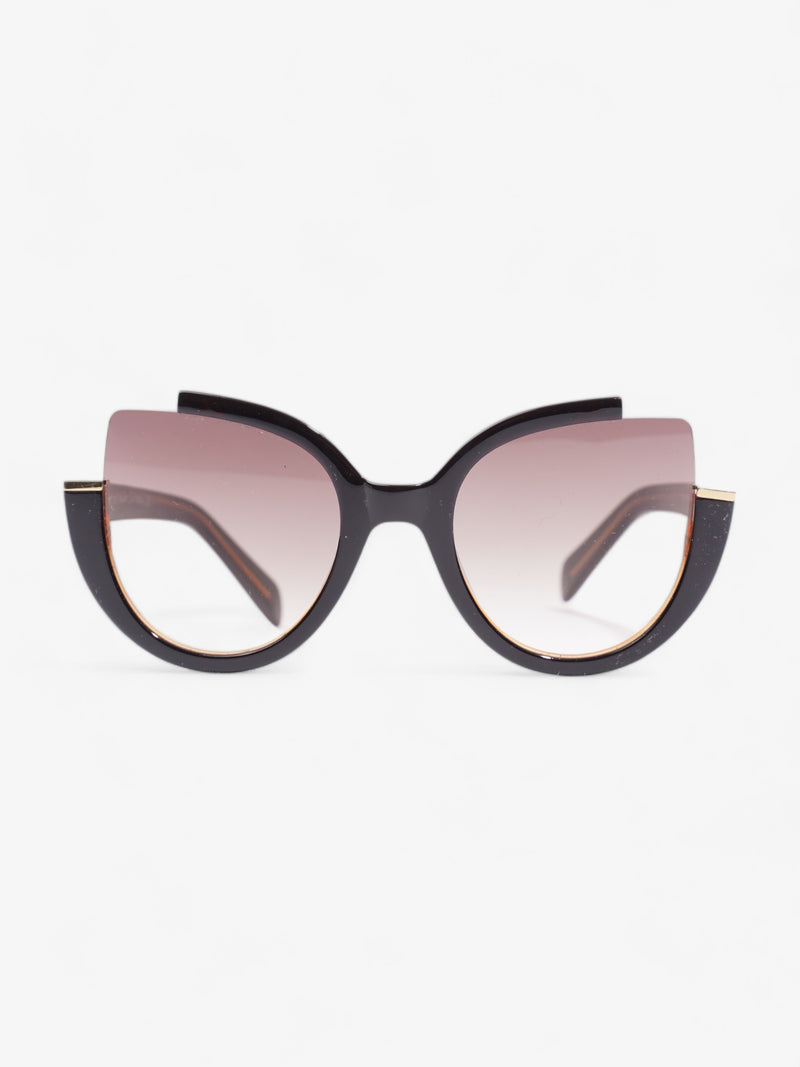 Cut Out Sunglasses  Brown Acetate 140mm