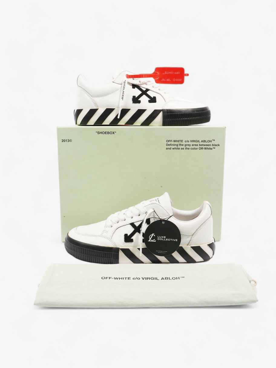 Off White Low Vulcanized White / Black Leather EU 38 UK 5 Image 9