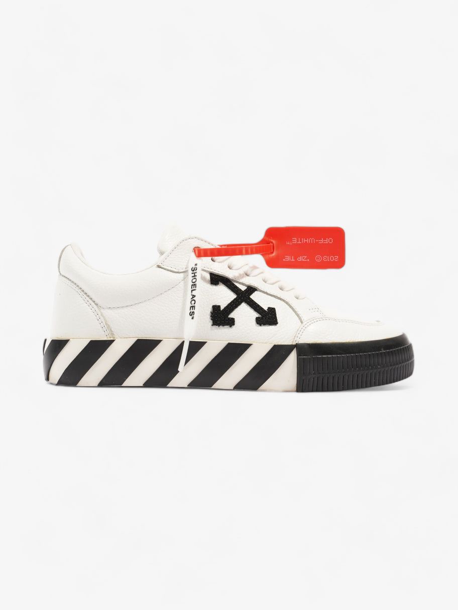 Off White Low Vulcanized White / Black Leather EU 38 UK 5 Image 1