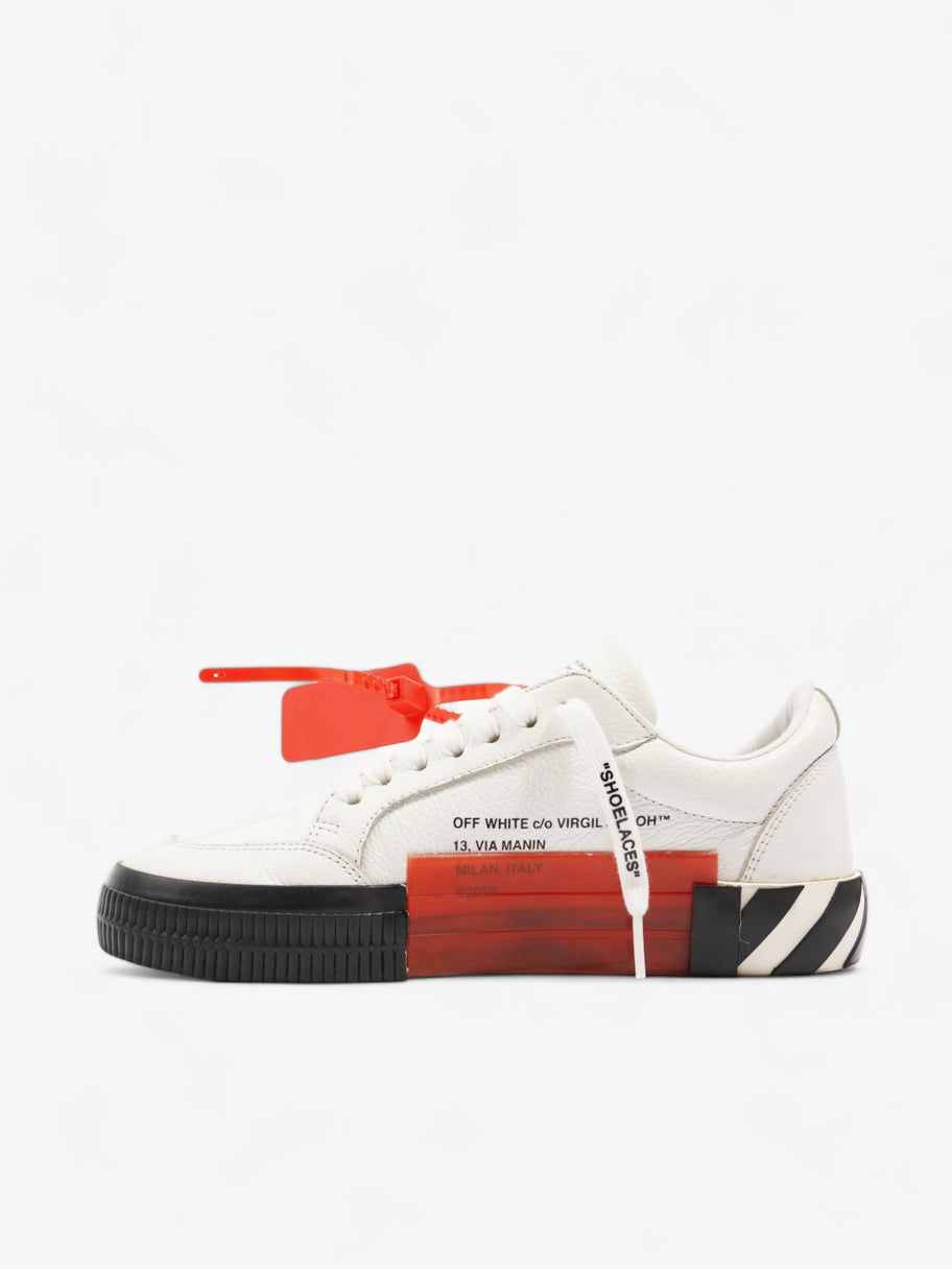 Off White Low Vulcanized White / Black Leather EU 38 UK 5 Image 3