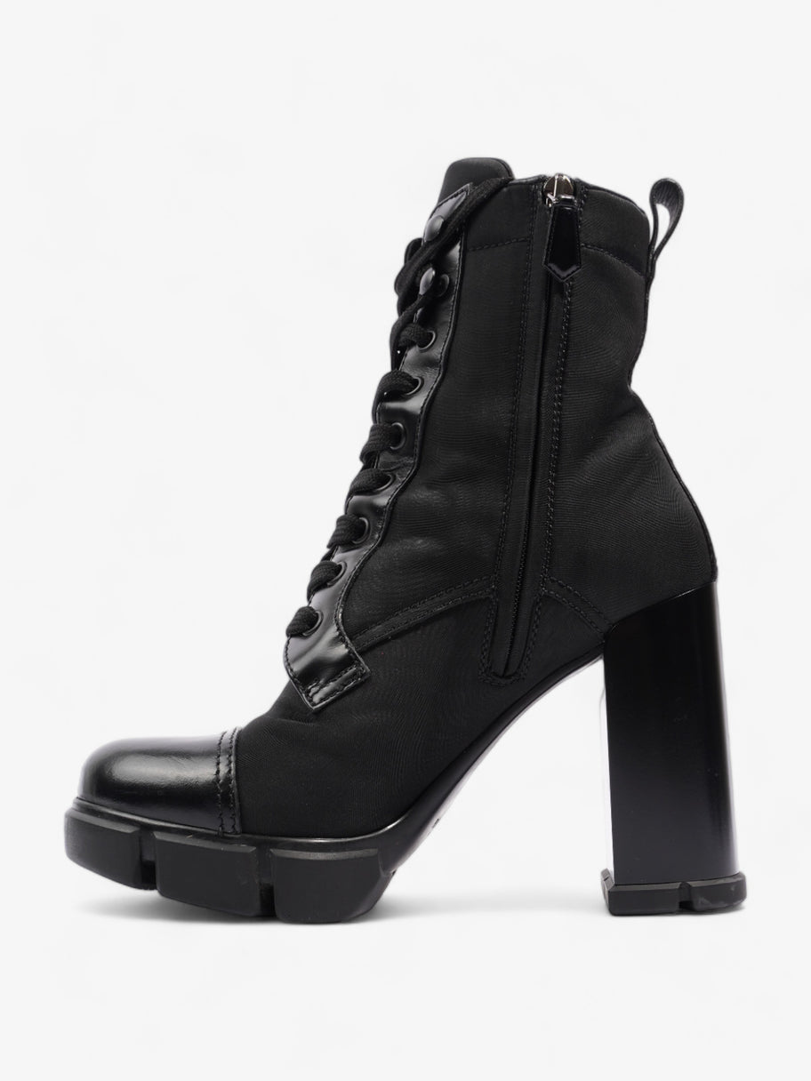 Prada Triangle Logo Boot 100 Black Re Nylon EU 37 UK 4 Image 3